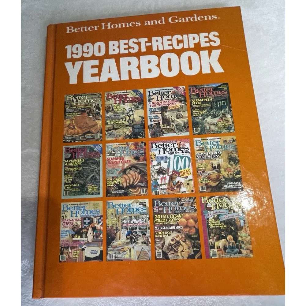 Better Homes And Gardens 1990 Best Recipes Yearbook Vintage Hardcover Book